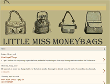 Tablet Screenshot of littlemissmoneybags.com